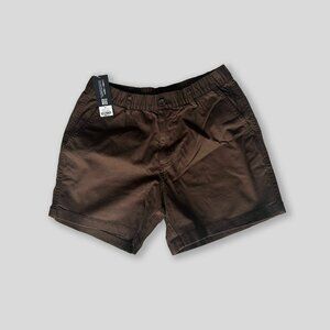 **NWT** BEARBOTTOM Men's 5.5-inch Brown Stretch Shorts Sz M